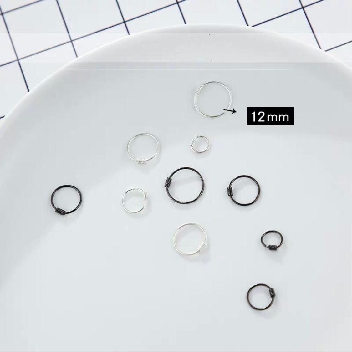 Women's & Men's Sterling Sier Simple For Graceful Thread Earrings