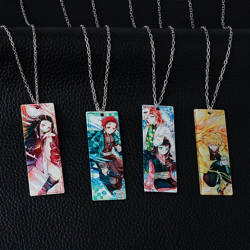 Anime Peripheral No Stove Door Acrylic Necklaces