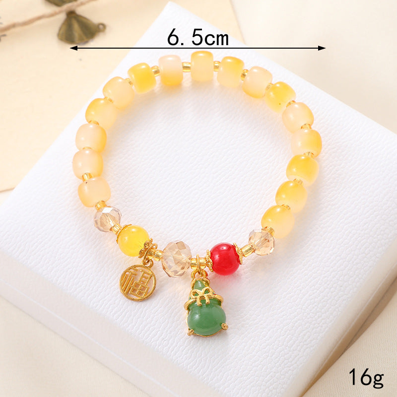 Graceful Crystal Super Moonstone Couple Girlfriends Bracelet