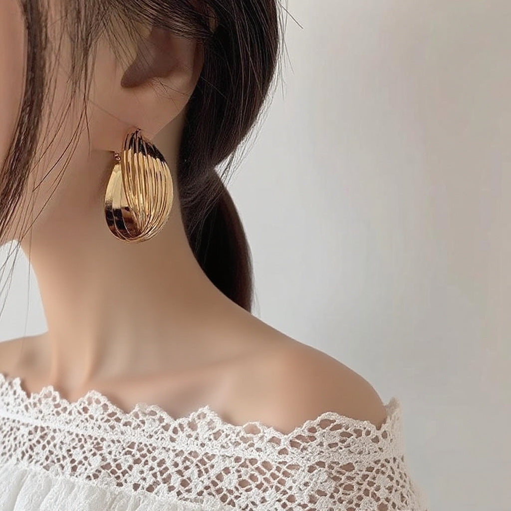 Women's Luxury Gold Fashionable High Sense Ear Rings