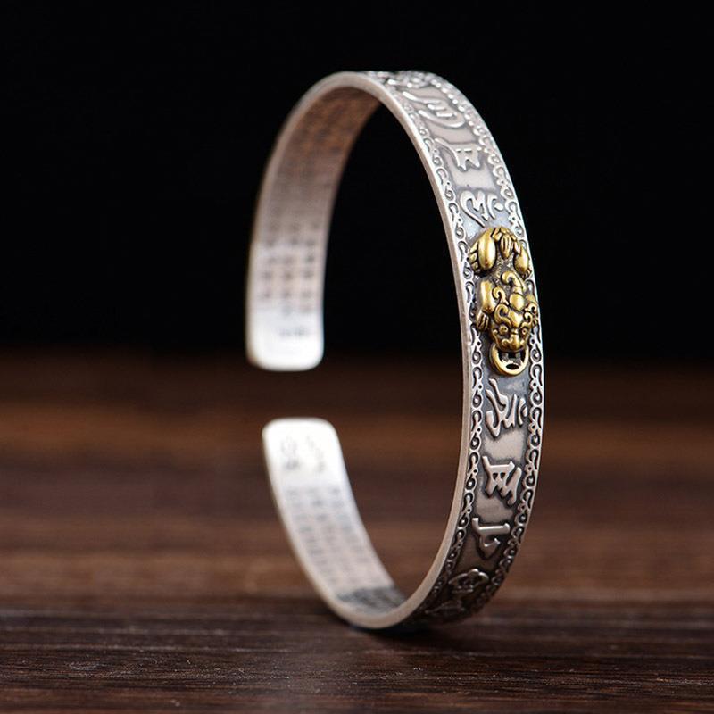 Men's Creative Mantra Personalized Motto Heart Sutra Bracelet