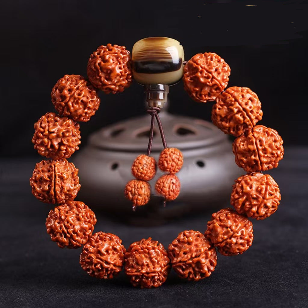 Men's Style Natural Bodhi Seeds Prayer Beads National Bracelet