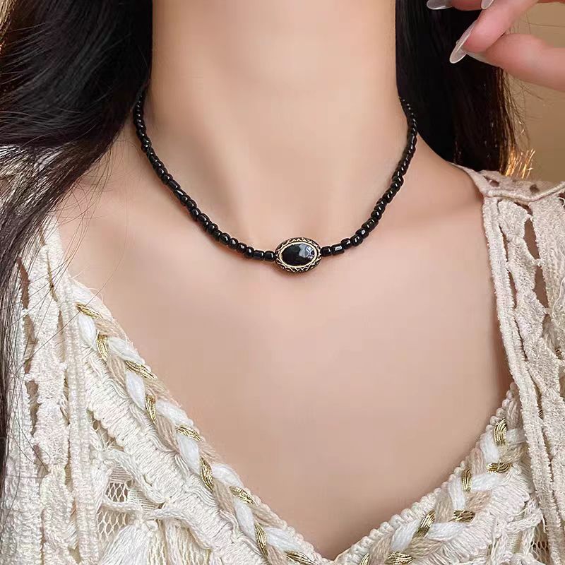 Women's For Design Imitation Jade Clavicle Chain Retro Necklaces