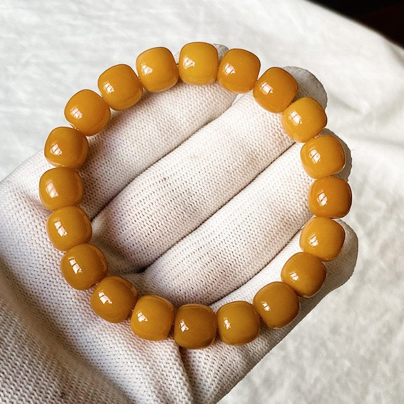 Caramel Full Color Single Circle Chicken Bracelet