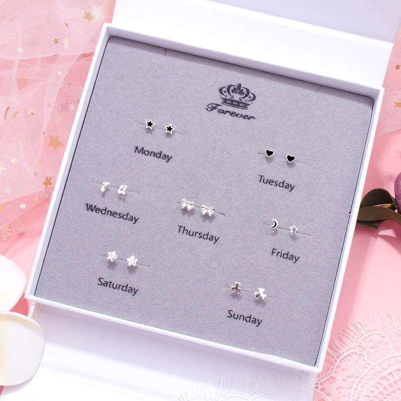 For Week Wearing Birthdays Valentine's Days Earrings