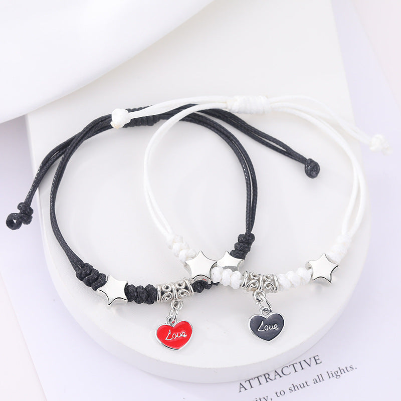 Cartoon Good-looking Woven Korean Style Fresh Carrying Strap Female Creative Bracelet
