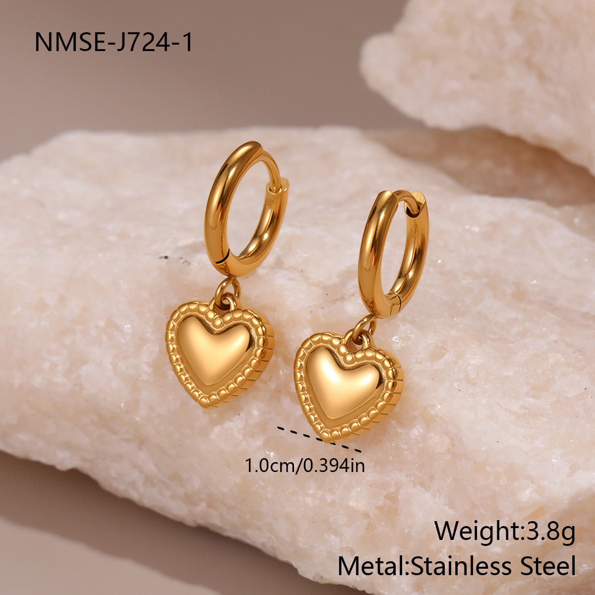Stainless Steel Fun Gold-plated Titanium Niche Design Jewelry Set