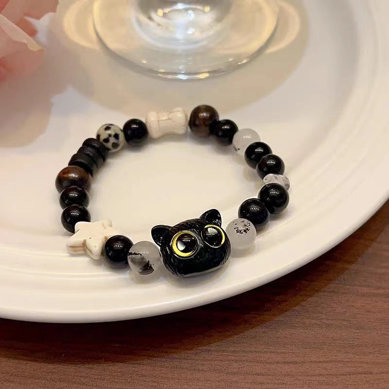 Cat Ceramic Woven Female Niche Design Sweet Bracelets