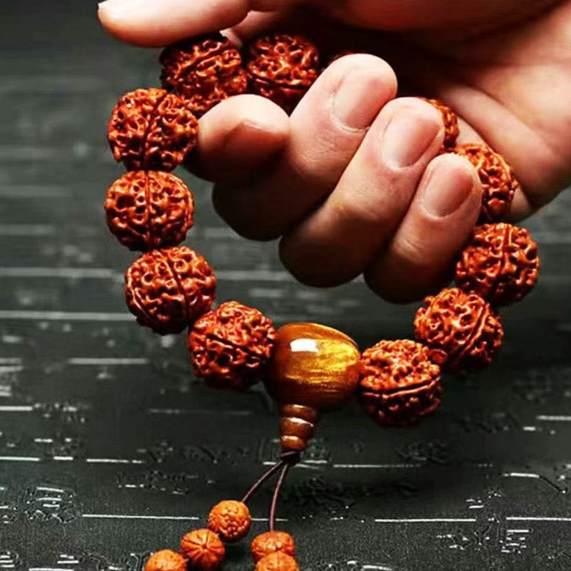 Bone Sea Willow Beeswax Horn Five Faces Buddha Beads Pipal Bracelets