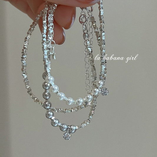 Simple Light Luxury Small Pieces Of Sier Bracelets