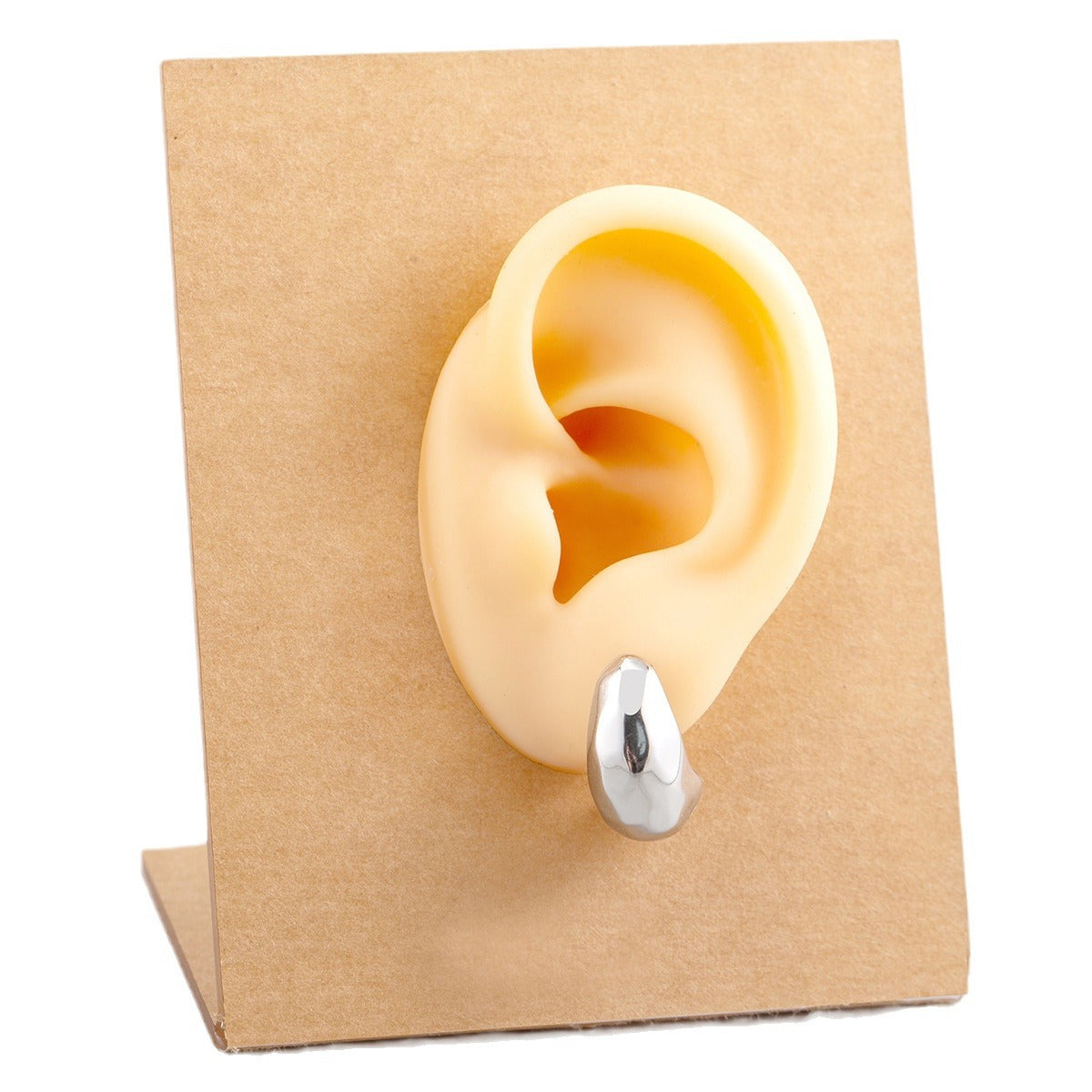 Women's Vacuum Electroplating Water Drop Ear Geometric Round Elegant Earrings