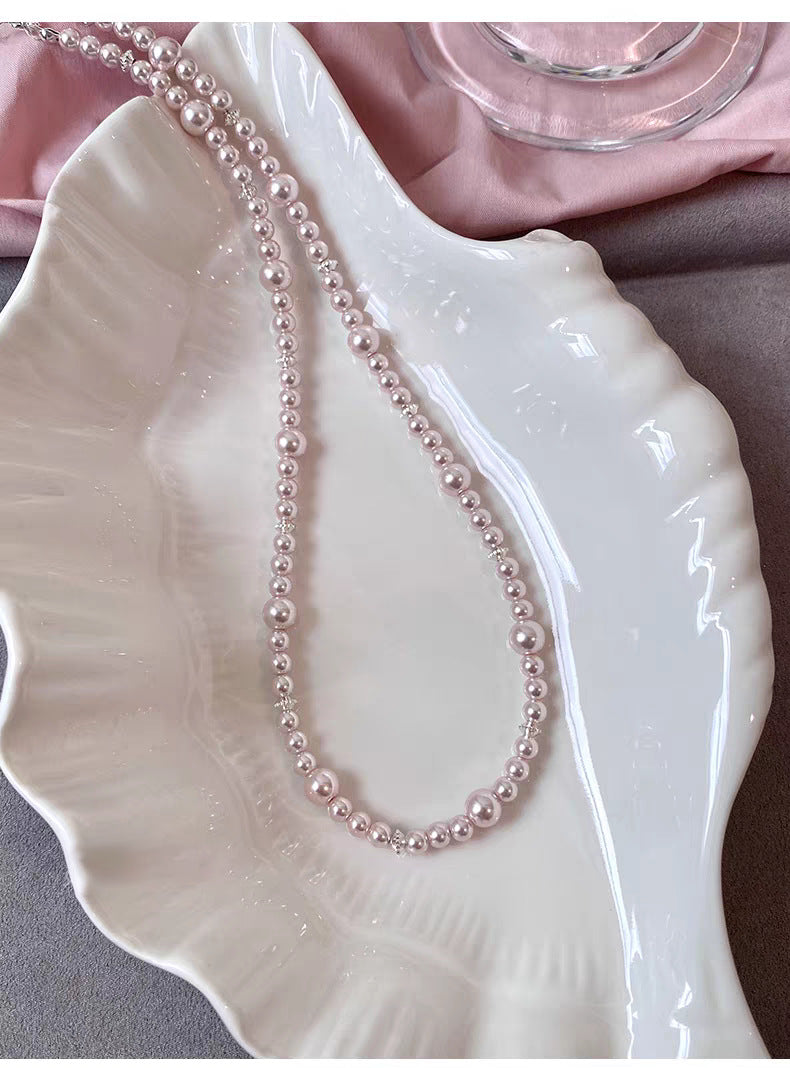 Rose Pearl Detachable Clavicle Chain Fashion Design Light Luxury Necklaces