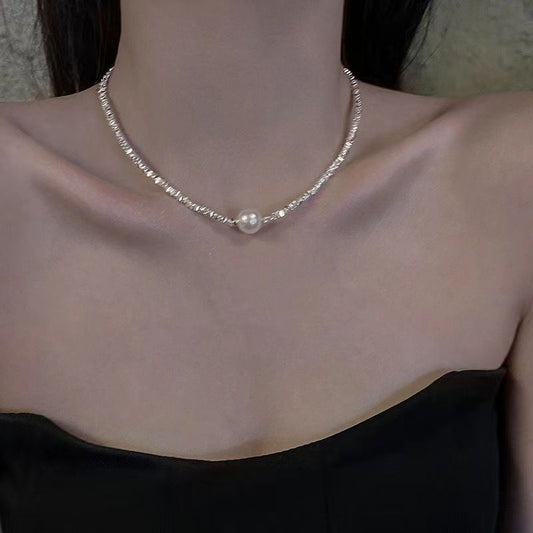 Imitation Pearl High-grade Design Clavicle Chain Special Interest Light Luxury Bracelets
