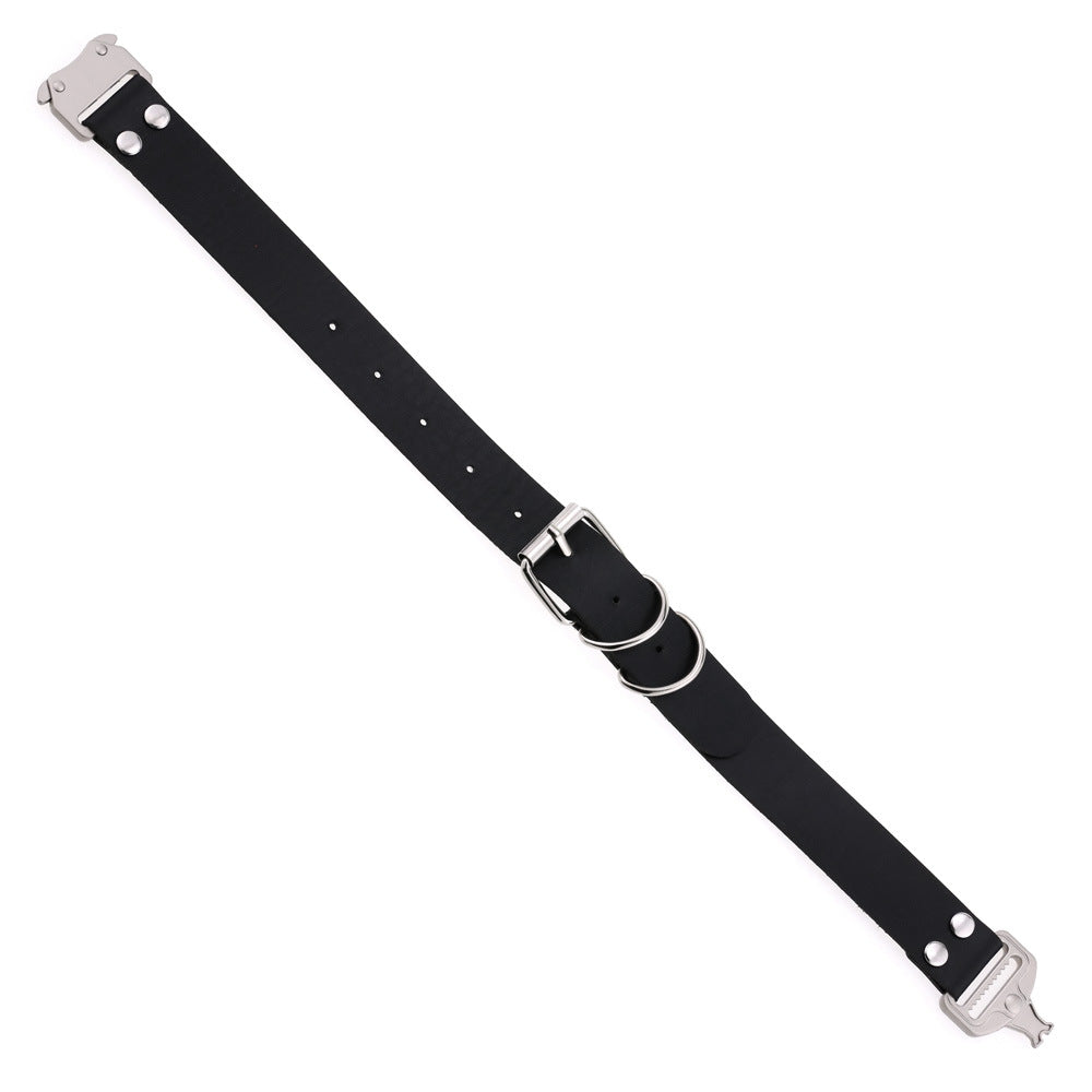 Simple Release Buckle Clavicle Creative Classic Pin Leather Collar