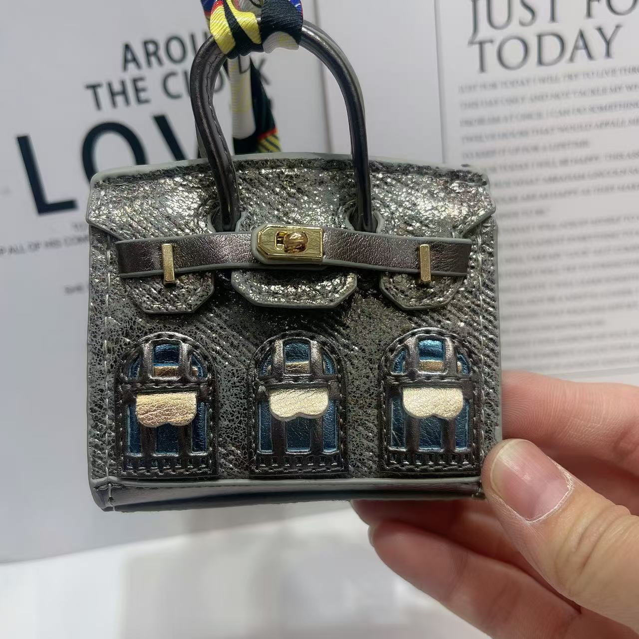 Mini Bag Window Small House Charm Hanging Ornaments