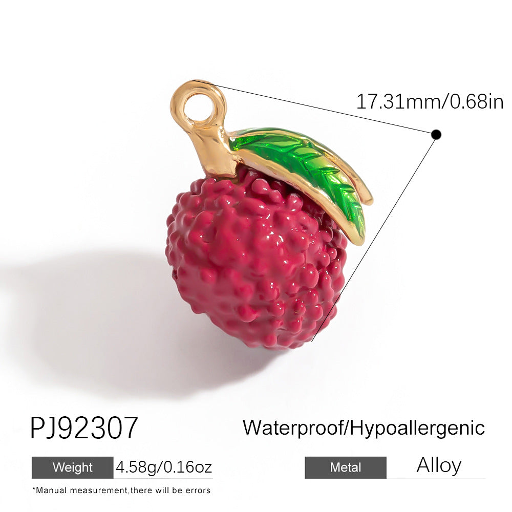 Mini Fruit Cartoon Pastoral Style Three-dimensional Jewelry Accessories