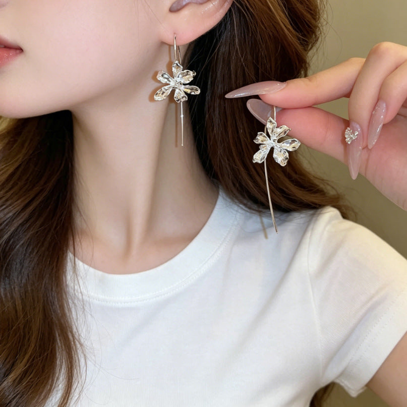 Women's Diamond For Chic Elegant Fresh Sweet Stud Earrings
