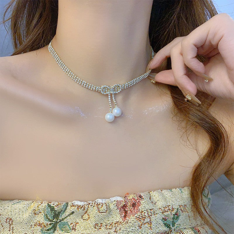 Tassel Twin Fashion Sexy High Sense Light Luxury Minority Necklace