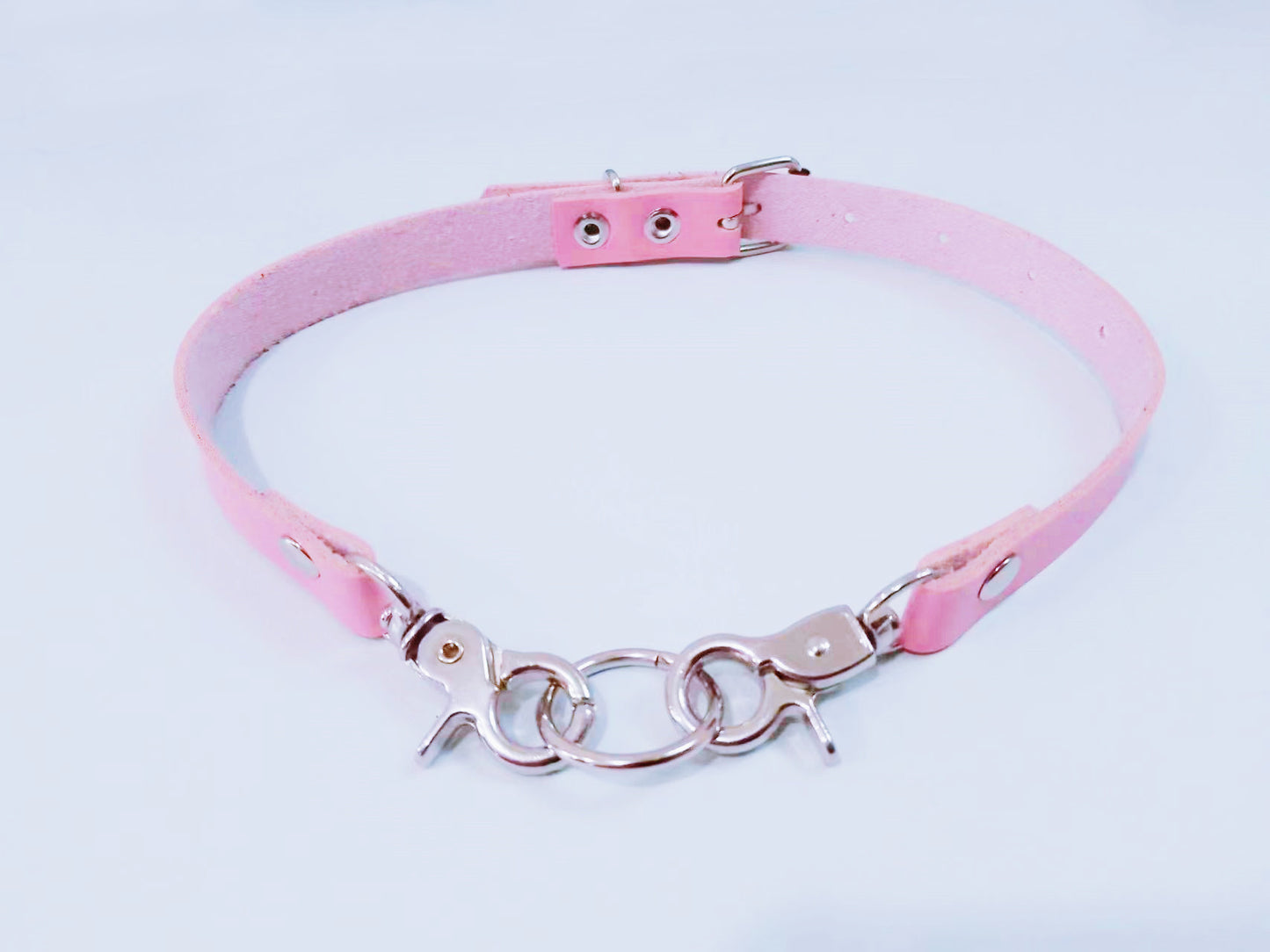 Fashion Simple Leather Buckle Punk Sexy Rings