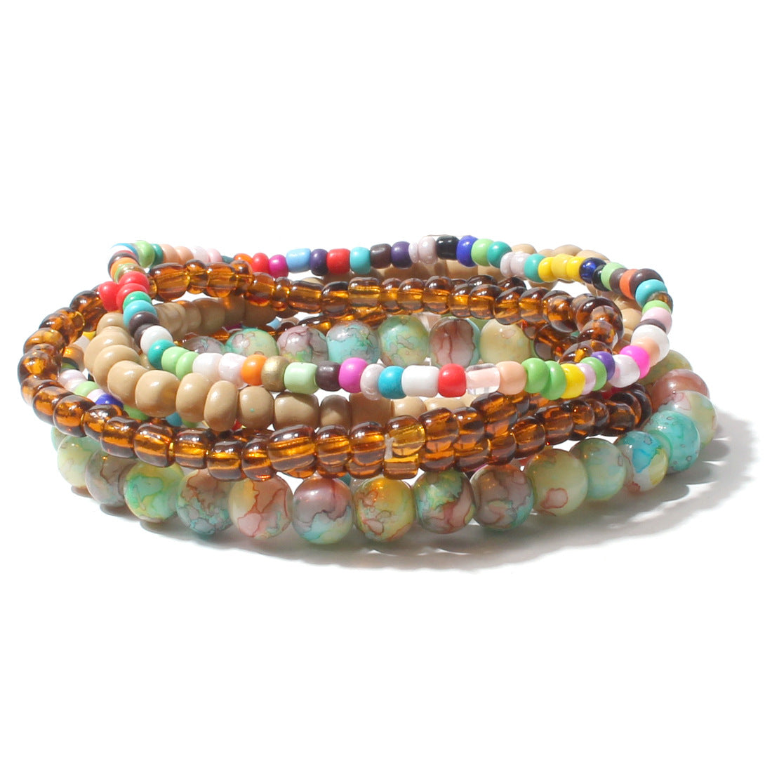 Bohemian Beaded Fashion Bead Mixed Color Bracelets