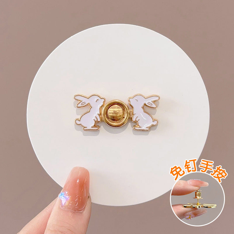 Brooch Clasp Hidden Hook Sewing Free Does Not Hurt Clothes Brooches