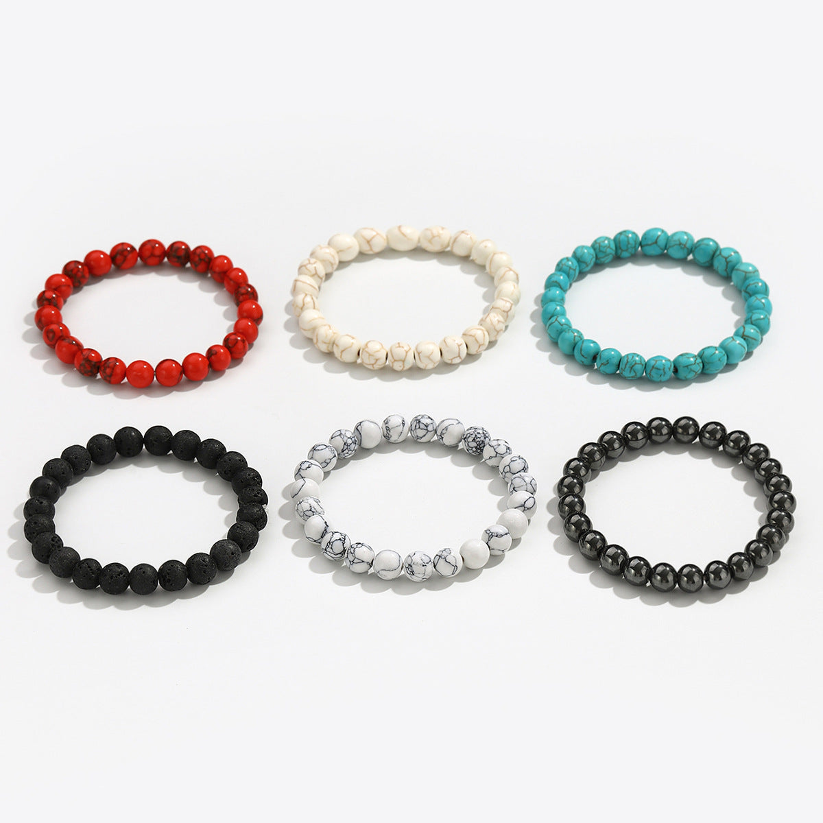 Natural Turquoise String Beads Unisex Couple Gift Fashion Bracelet