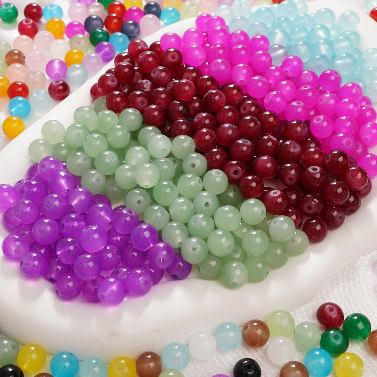 Popular Stylish Trendy Jade Ball Handmade Jewelry Accessories