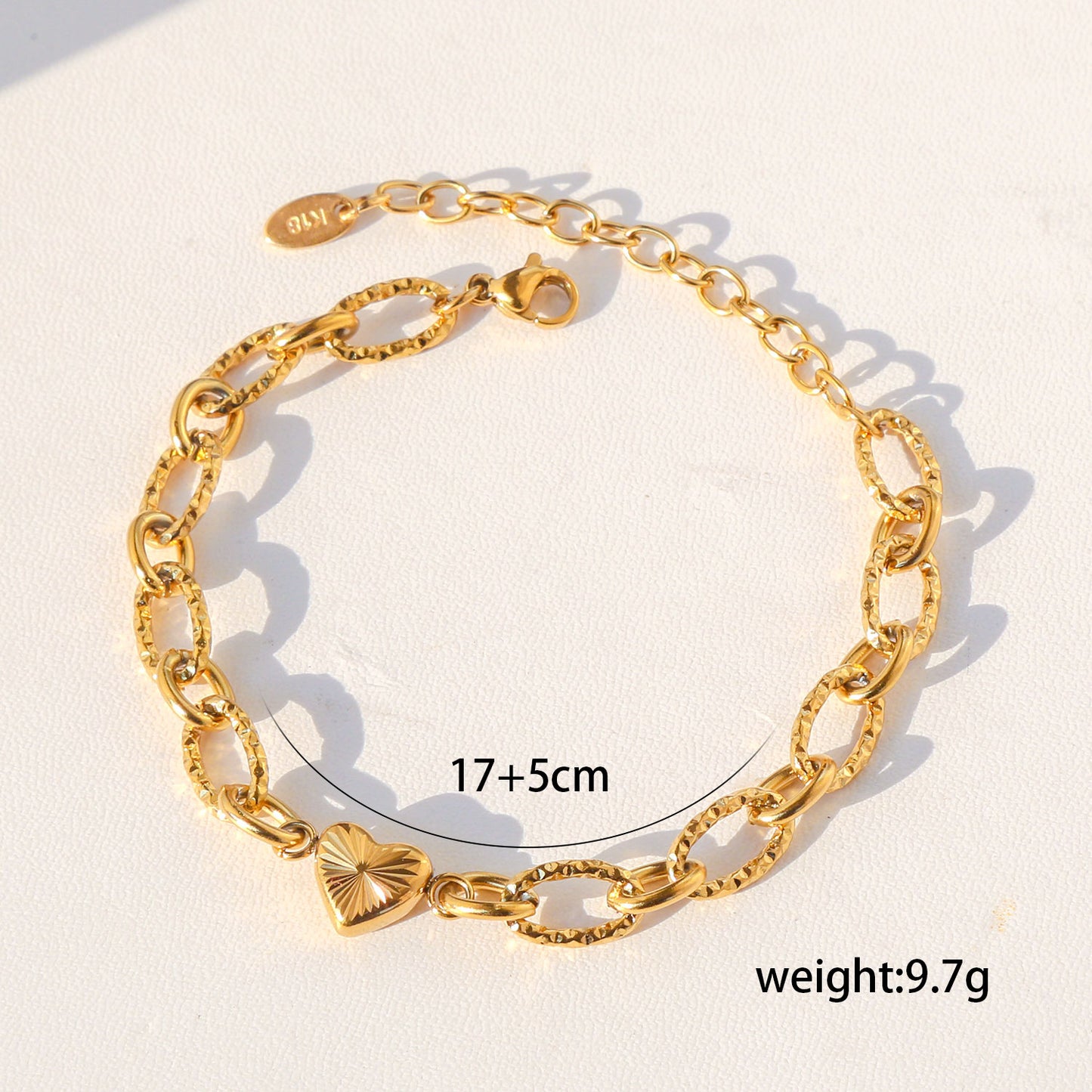 Fashion Personalized Stainless Steel Chain Button Bracelets