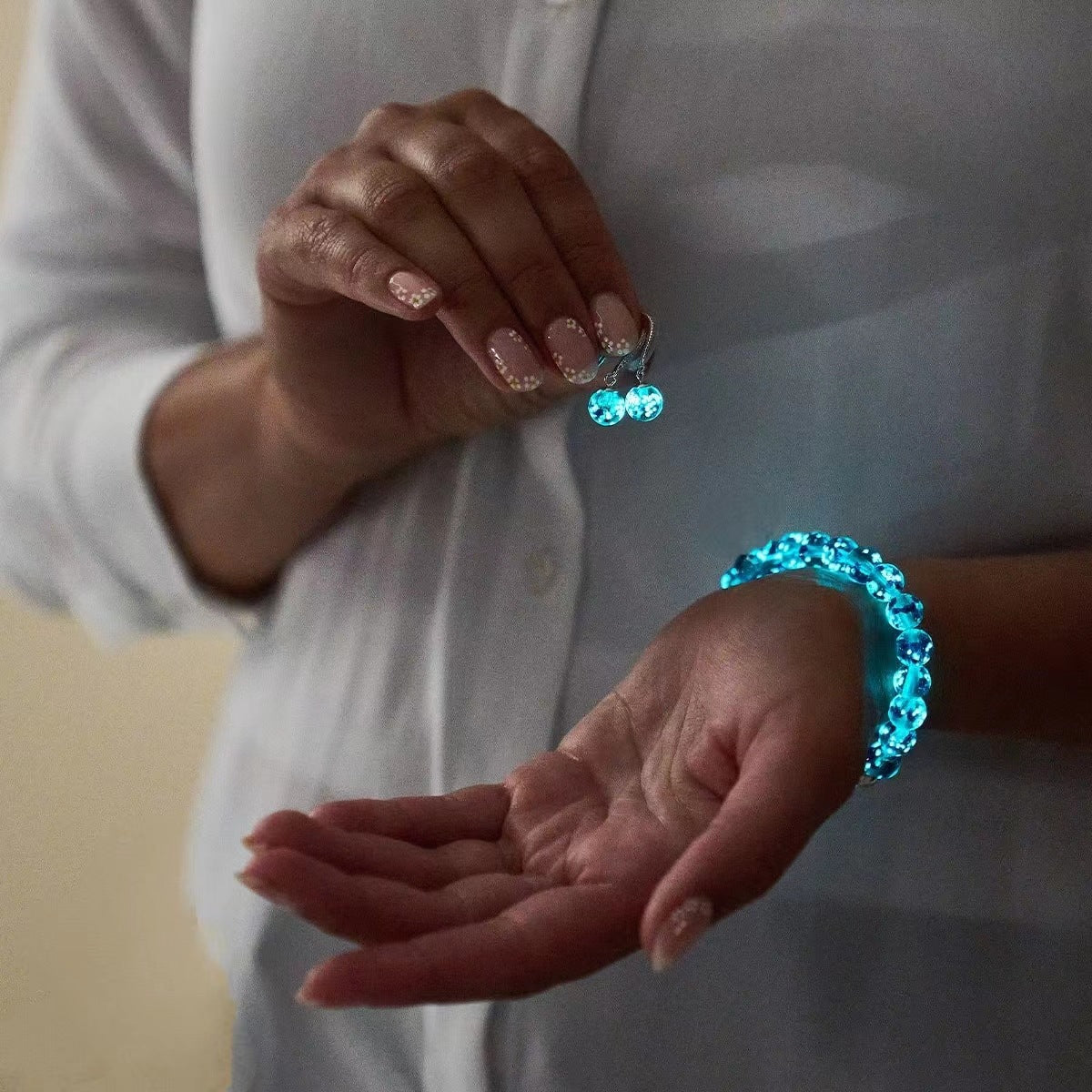 Women's & Men's Starry Sky Glaze Golden Sand Healing Bracelets