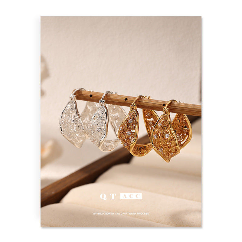 Women's Ear Zircon Embellished Simple High-grade Summer Temperament Earrings