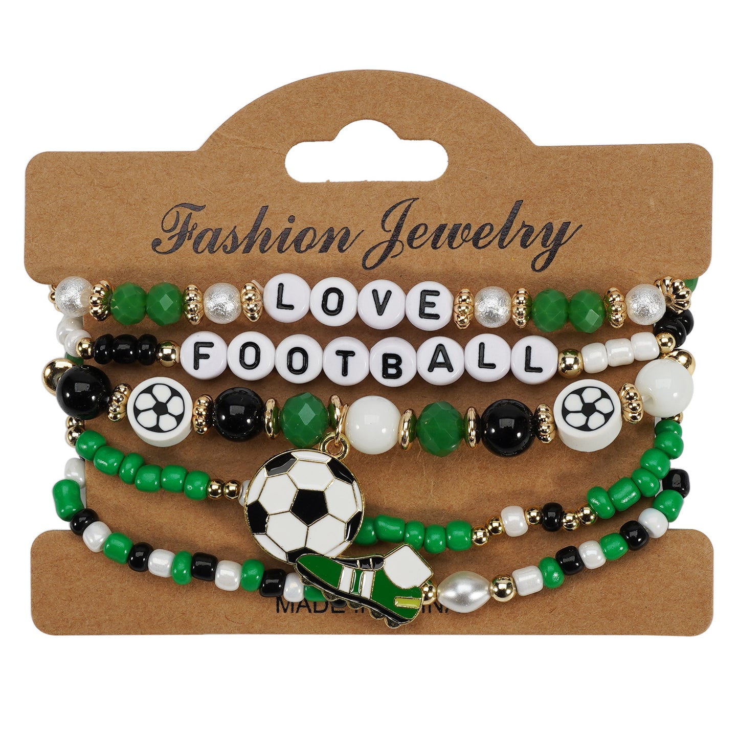 Women's & Men's American Mexico World Cup Football Fans Shoes Element Bracelets