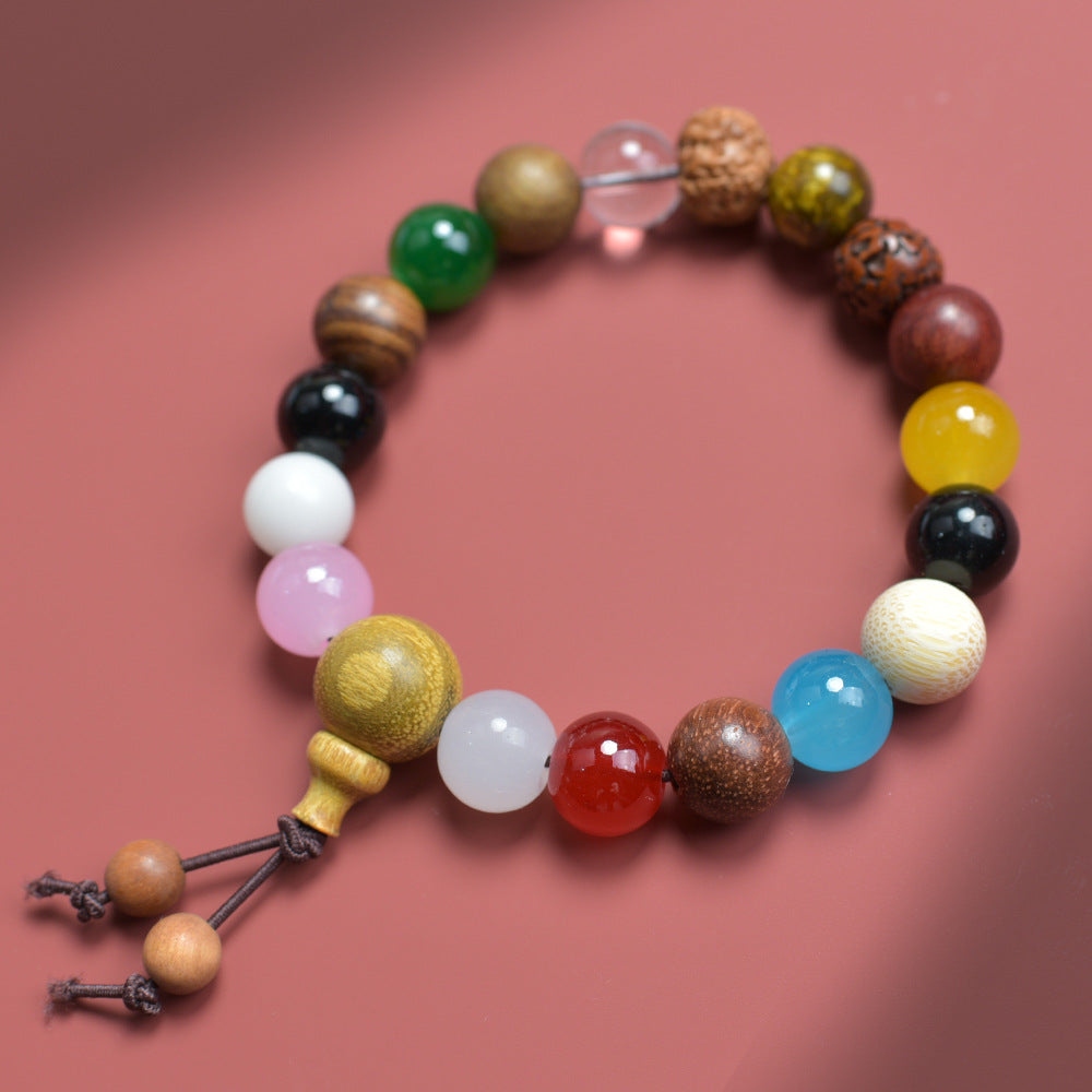 Seed Bodhi Female Eighteen Prayer Beads Charm Bracelet
