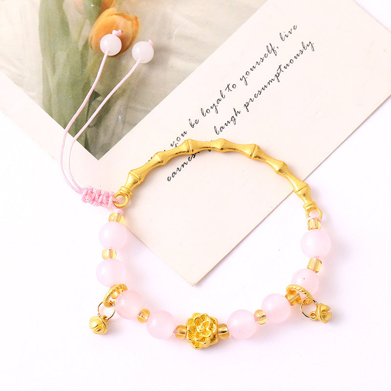 Graceful Crystal Super Moonstone Couple Girlfriends Bracelet