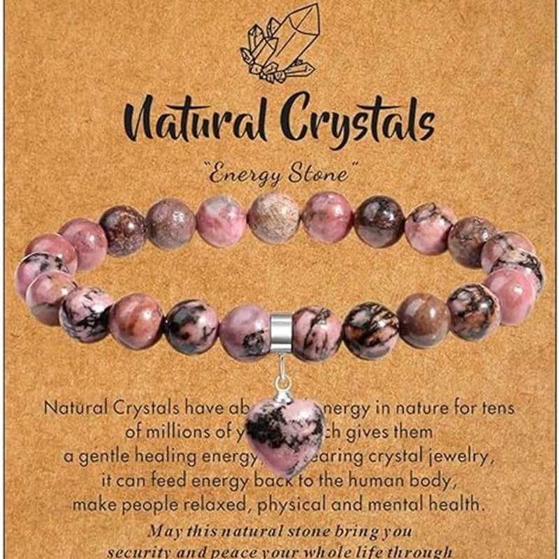 Women's & Men's Elastic String Beaded Love Creative Gifts Bracelet