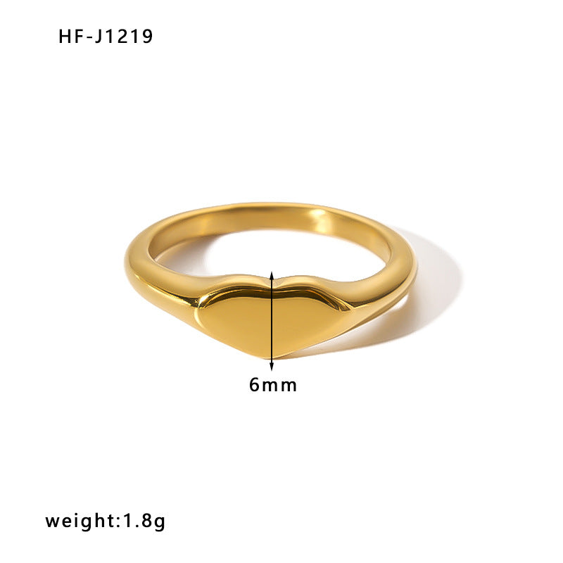 Women's Style Stainless Steel Vacuum Vapor Plating Rings