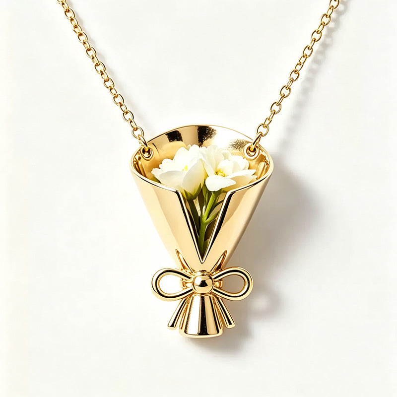 Women's Bouquet High-grade Clavicle Chain Fashion Design Necklace