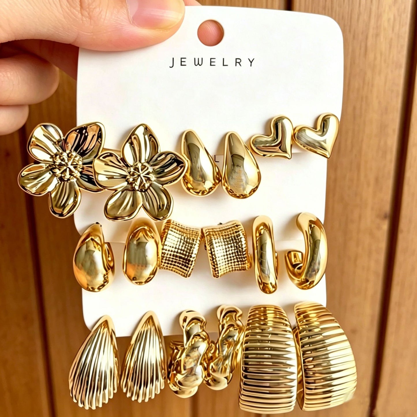 Fashion Starfish Shell Conch Type Water-drop Eardrops Rings