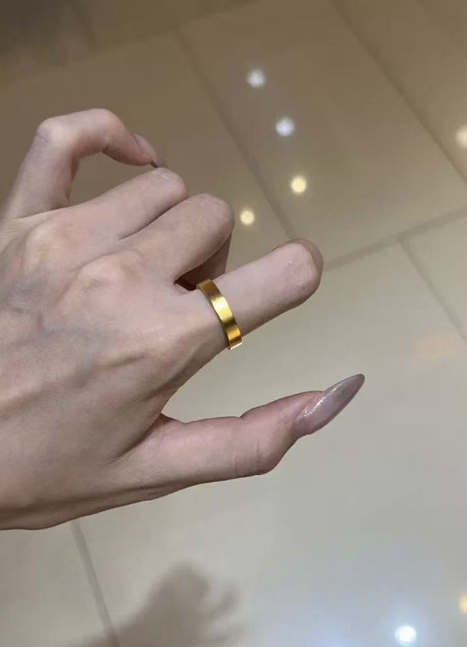 Shiny Female Cold Wind Opening Adjustable Personality Affordable Ring