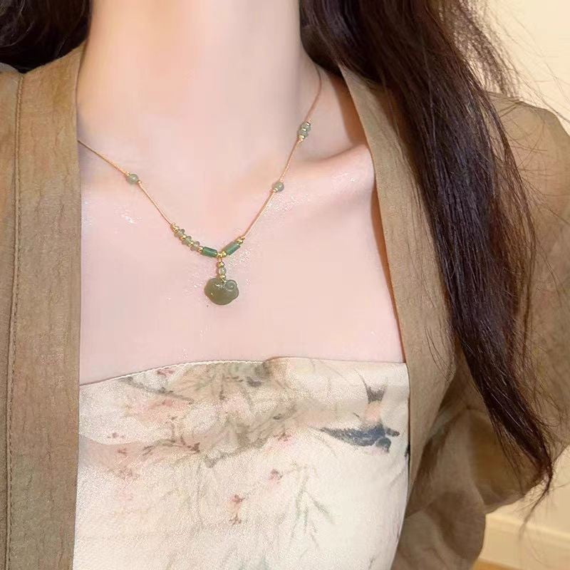 Women's Chinese Style Safety Lock Ancient High-grade Necklaces