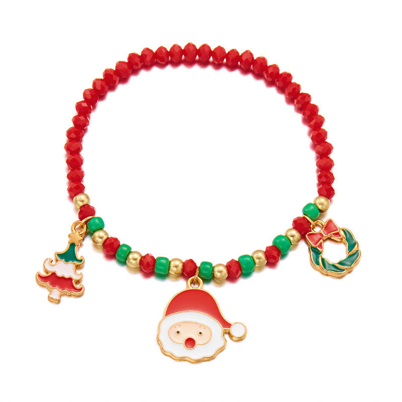 Christmas Fashion Wild Santa Claus Tree Bracelets