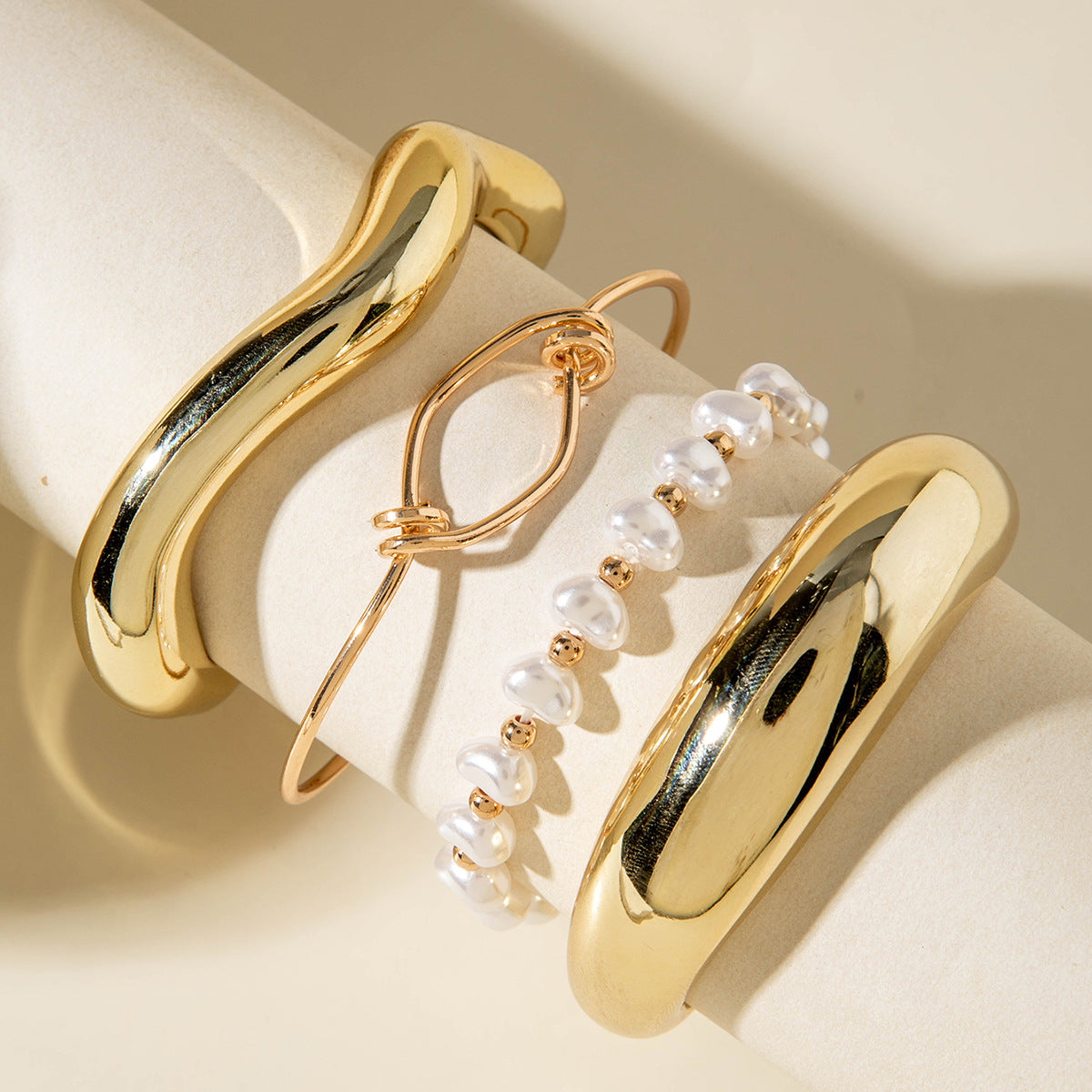 Popular Durable Line Geometric Exaggerated Open-ended Bracelets