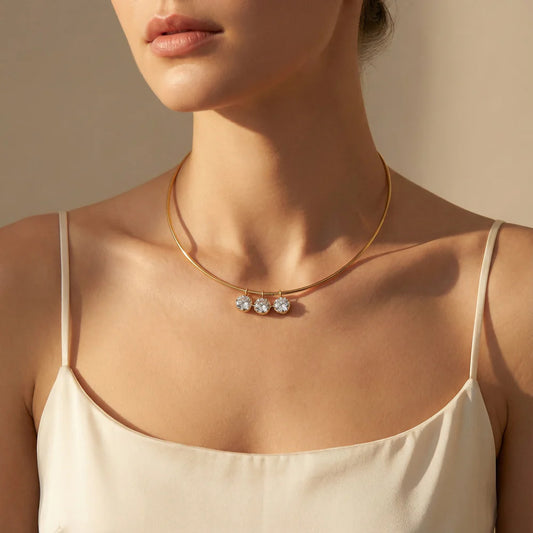 Women's Style Retro Baroque Pearl Light Luxury Rhinestone Tassel High Collar