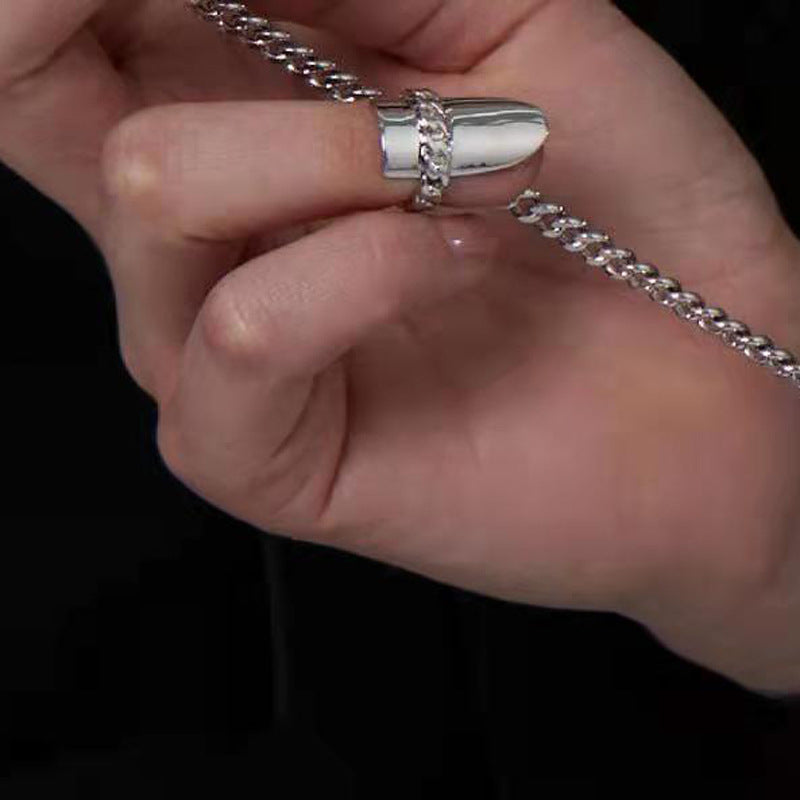 Women's Korean Style Fashionable Elegant Rare Treasure Imitation Sier Nail Cold Ring