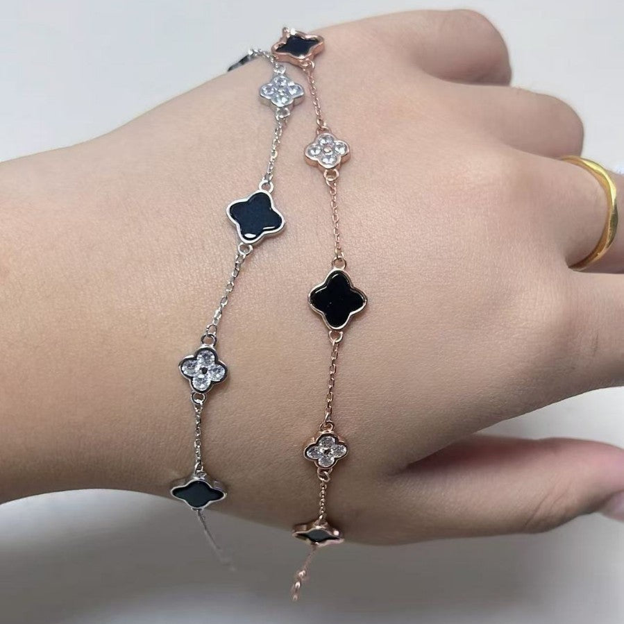 Clover Female Personality High Sense Niche Four Bracelets