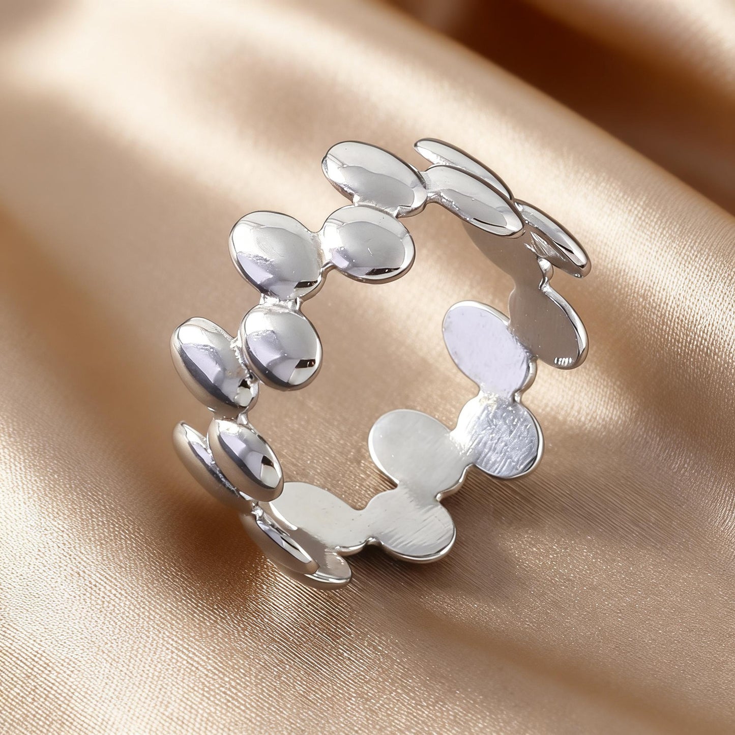 Steel Open-end Niche High-grade Fashion Trend Affordable Luxury Style Ring
