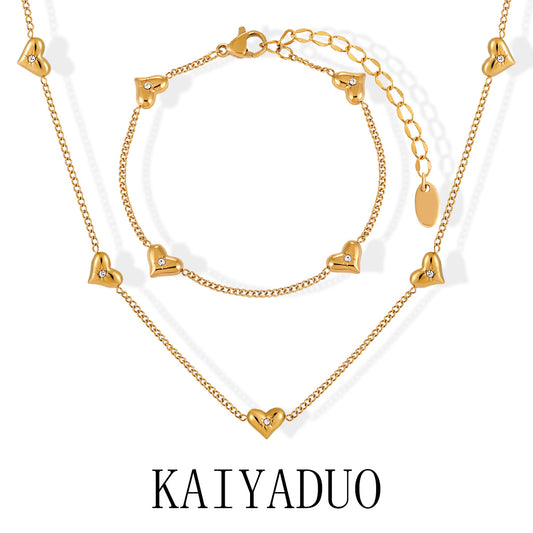 Women's Korean Style Niche Eight Awn Star Love Jewelry Set