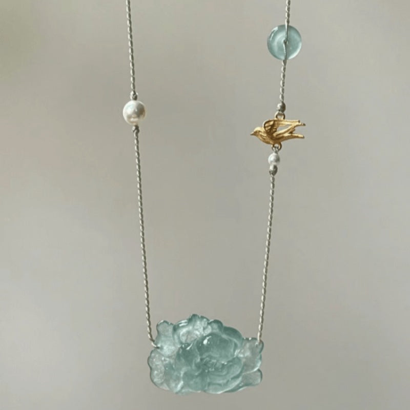 Rope Elegant High Sense White Clavicle Necklaces