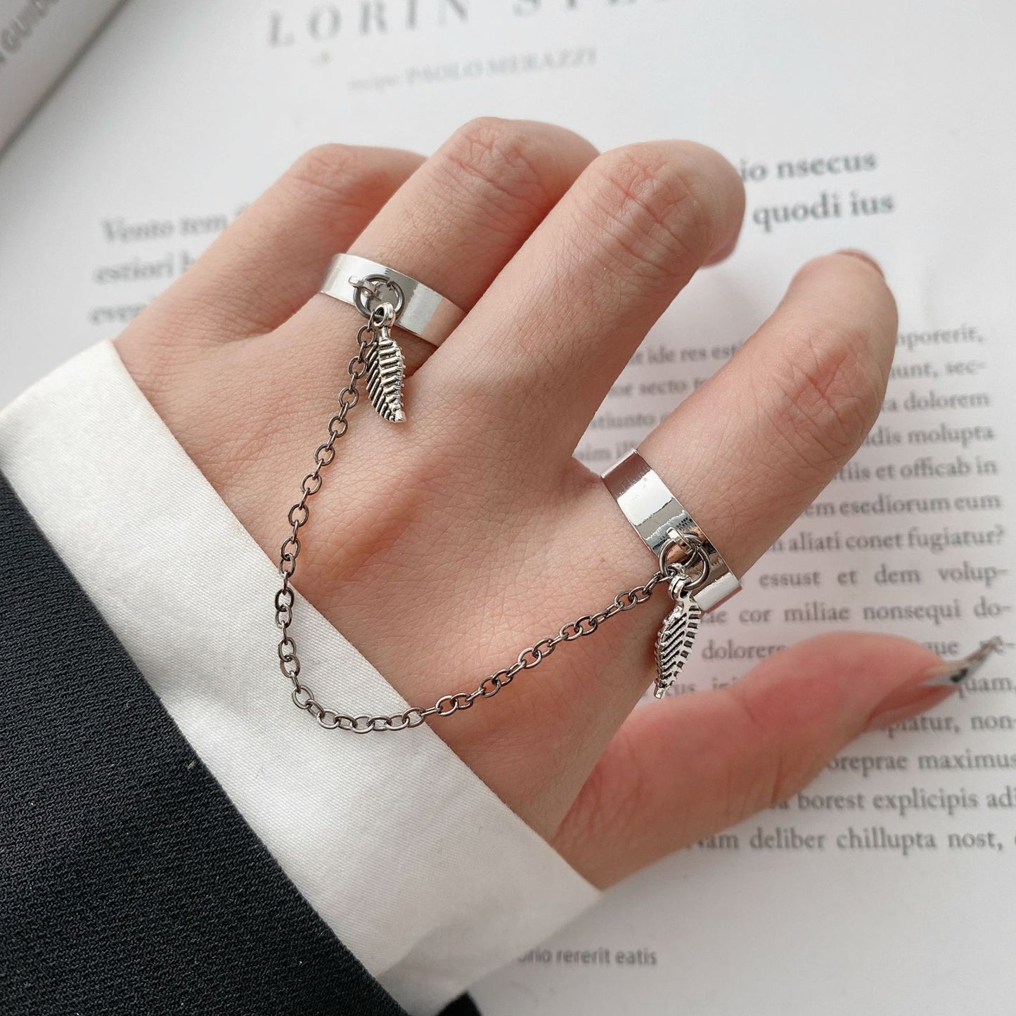 Fashion Punk Creative Finger One-piece Detachable Ring
