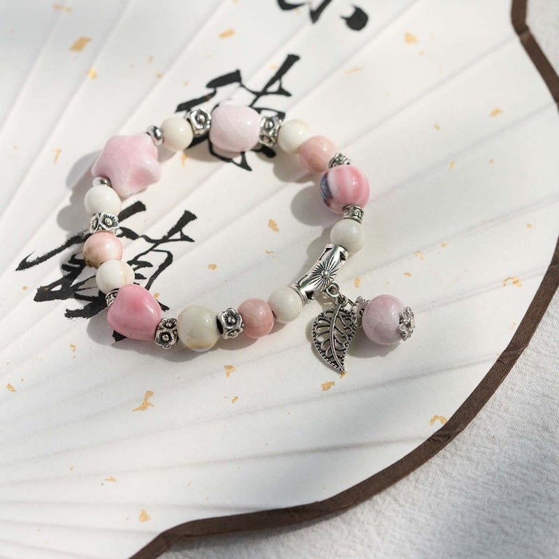 Ceramic Hand-woven Artistic Chinese Style Fresh Bracelets