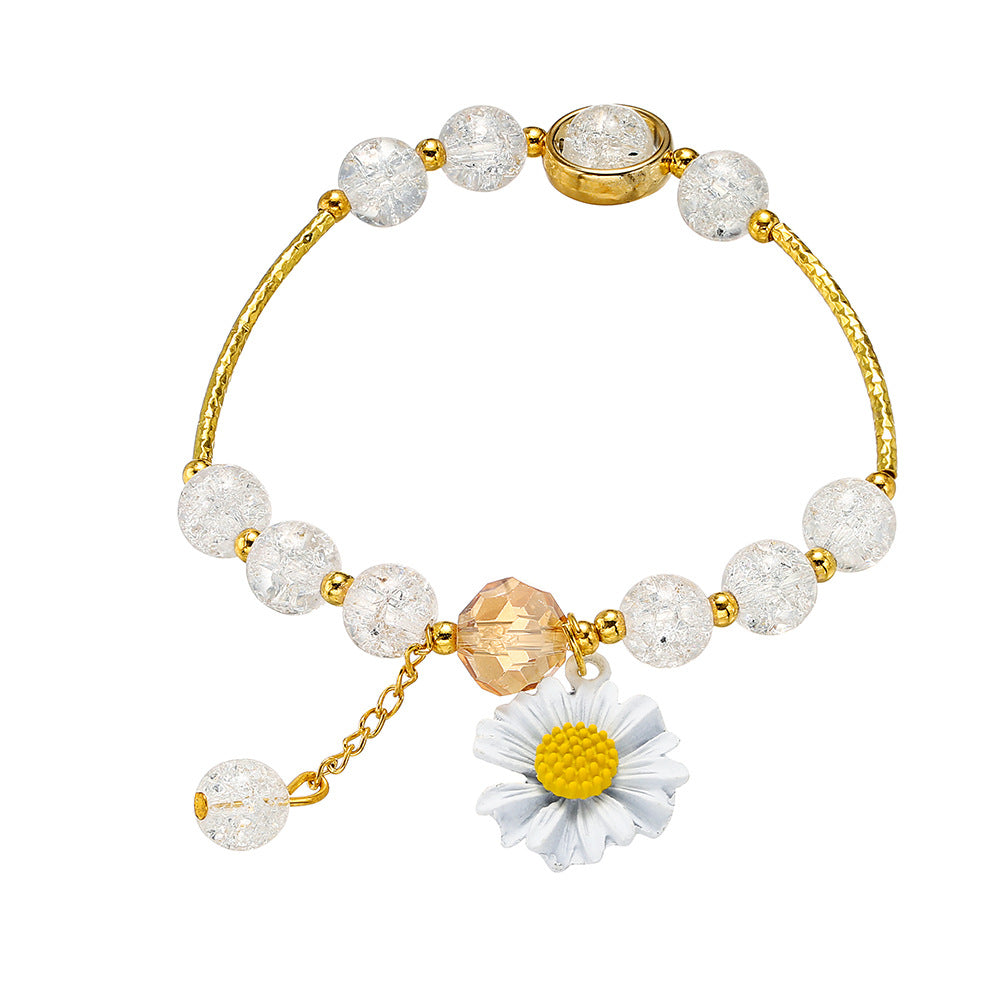 Children's Little Daisy Hot Flower Crystal Cartoon Bracelets